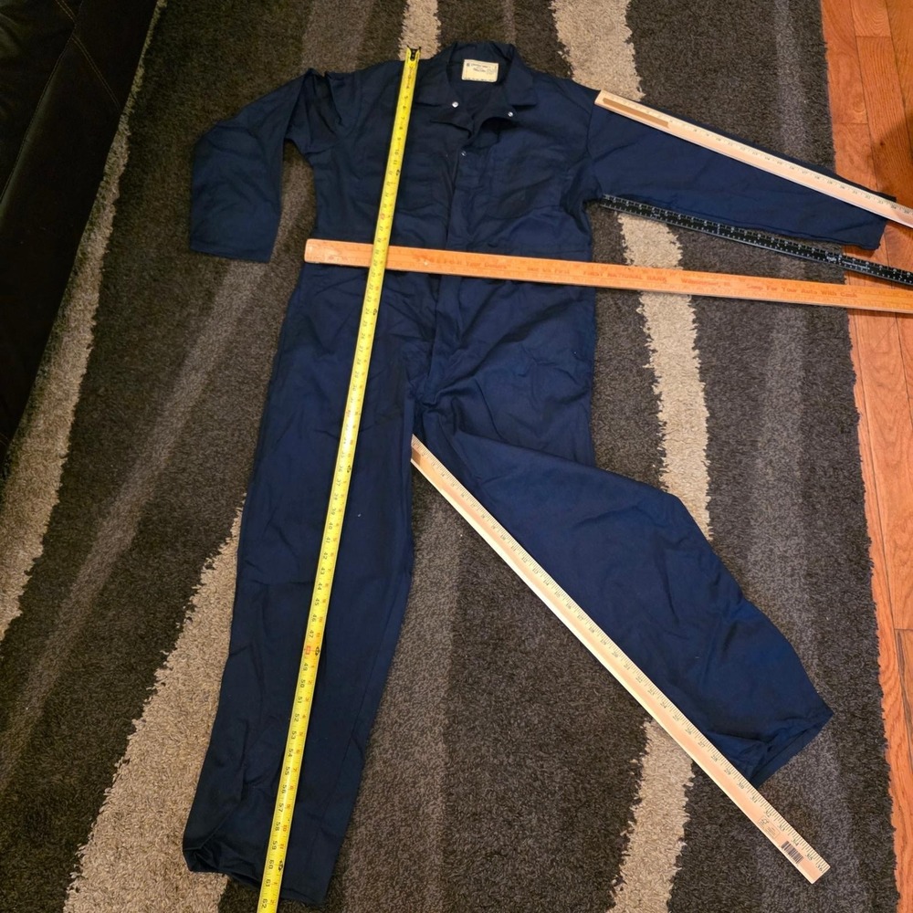 Universal Overall, Jumpsuit Stone Cutter Coverall 46R Blue Bi-Swing Union USA - Picture 3 of 6